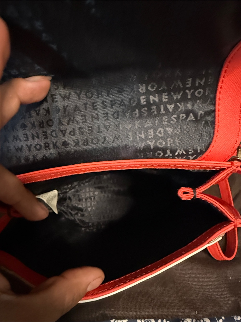 kate spade Red and Cream Fox Crossbody Shoulder Bag - Picture 2 of 3